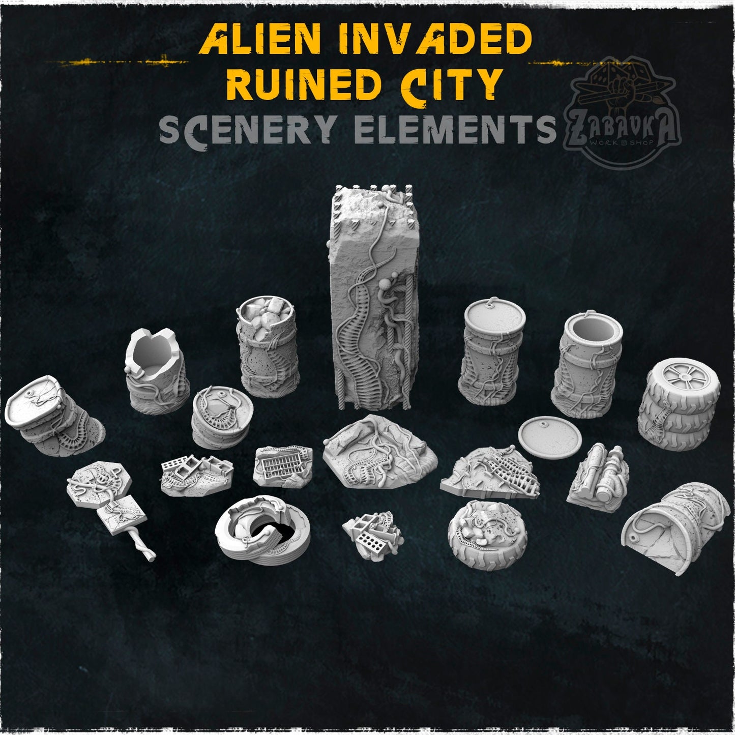 Ville envahie par les aliens (Pack de 19)