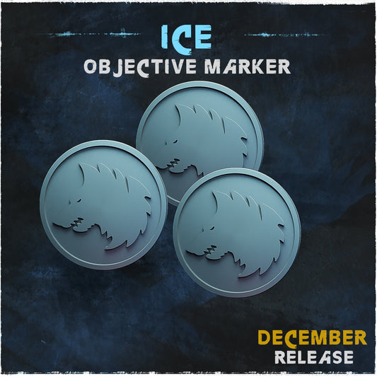 Marqueurs d'objectifs "Loups des neiges" (Pack de 6)