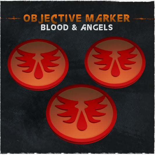Marqueurs d'objectifs "Anges sanglants" (Pack de 6)