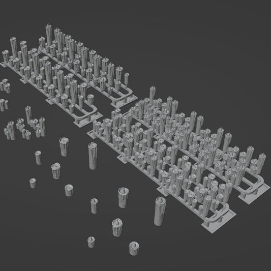 Chandelles de cire sur rack à détacher (Pack de 100 chandelles)